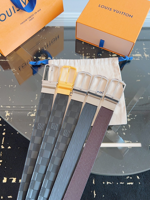 ルイヴィトンベルト素材ディテール